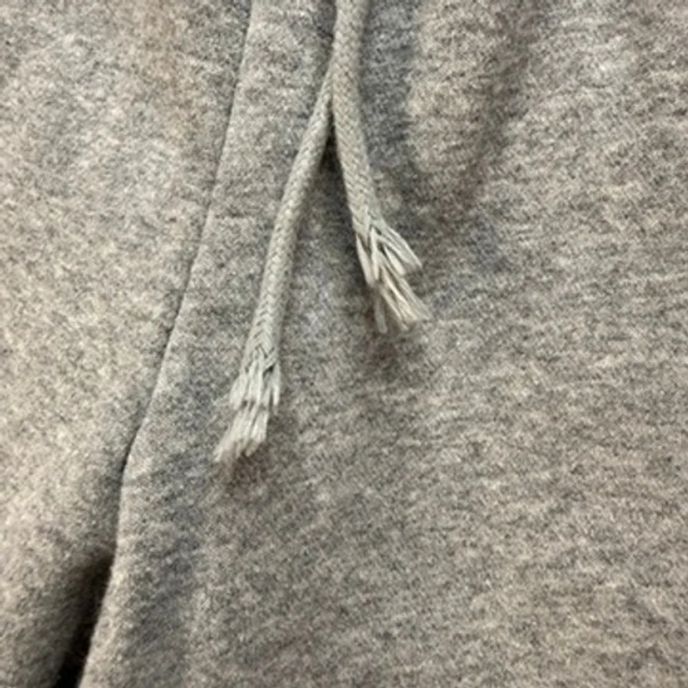 Nike Sportswear Fleece Sweatpants Loose Fit XL Gray Embroidered Swoosh Wide Leg